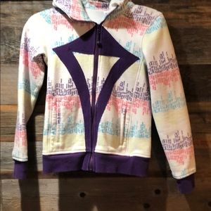 Ivivva hooded zip up sweatshirt